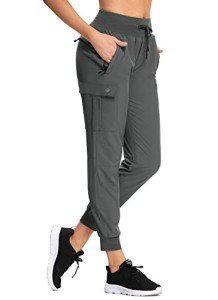 Women's Lightweight Cargo Hiking Joggers - Grey XL