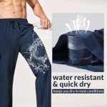 Men's Quick-Dry Hiking Cargo Pants - Navy Blue