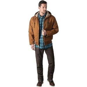 Men's Super Duck Hooded Bomber Jacket - Pecan