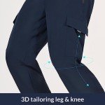 Men's Quick-Dry Hiking Cargo Pants - Navy Blue