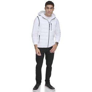 Calvin Klein Men's White Activewear Vest, Large
