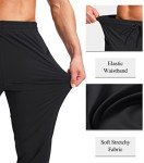 Men's Stretch Joggers with Zipper Pockets - Black