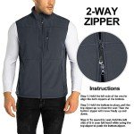Men's Lightweight Windproof Softshell Vest for Activewear