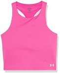 Under Armour Girls Rebel Pink Crop Tank Top