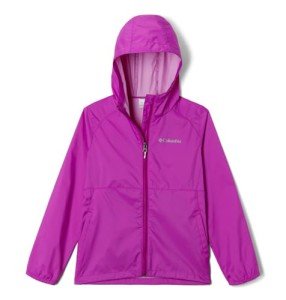 Columbia Girls Switchback II Rain Jacket - Bright Plum