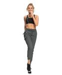 Women's Lightweight Cargo Hiking Joggers - Grey XL