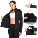 BALEAF Women's Water-Resistant Fleece Running Jacket