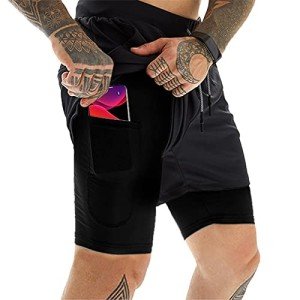 Men's 2-in-1 Athletic Shorts with Towel Loop