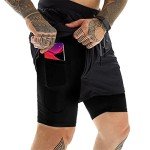 Men's 2-in-1 Athletic Shorts with Towel Loop