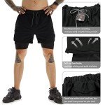 Men's 2-in-1 Athletic Shorts with Towel Loop