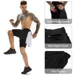 Men's 2-in-1 Athletic Shorts with Towel Loop
