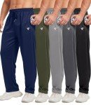 Men's 5-Pack Open Bottom Joggers with Pockets