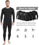 5 Pack Men's Thermal Long Sleeve Compression Shirts