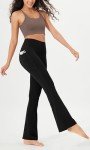 Women’s High Waist Flared Yoga Pants with Pocket