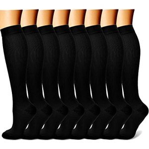 Compression Socks for Men and Women (8 Pairs)