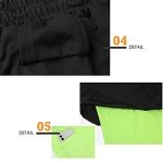 Surenow Men's 2-in-1 Running Shorts - Black/Green