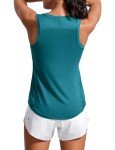 Lightweight Racerback Tank Top in Green Jade