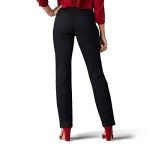 Lee Women's Black Relaxed Fit Straight Leg Pants