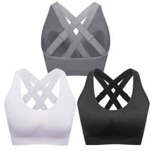 FITTIN Adjustable Padded Sports Bras for Women