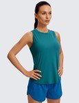 Lightweight Racerback Tank Top in Green Jade