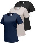 Women's 3-Pack Cotton Short Sleeve Workout Tees