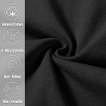 Pudolla Men's Black Cotton Yoga Lounge Pants