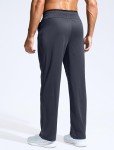 Men's Athletic Sweatpants with Zipper Pockets - Dark Grey