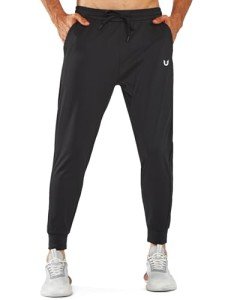 Men's Tapered Joggers with Zipper Pockets