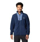 Men's Columbia Full Zip Fleece Jacket - Collegiate Navy