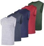 Men's Dry Fit Sleeveless Tank Top - Pack of 5