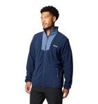 Men's Columbia Full Zip Fleece Jacket - Collegiate Navy