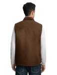 Men's Sherpa Fleece Lined Winter Vest - Deep Coffee