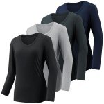 Long Sleeve Moisture-Wicking Workout Tops for Women