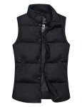 Wantdo Women's Black Puffer Vest for Winter
