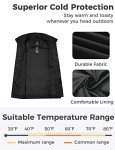 Wantdo Women's Black Puffer Vest for Winter
