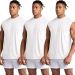 Men's 3-Pack Athletic Sleeveless Gym Tanks