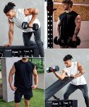 Men's 3-Pack Athletic Sleeveless Gym Tanks