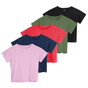 5 Pack Women's Crop Top Activewear Set
