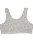 Girls' 3-Pack Stretch Sports Bras - Black/White/Grey