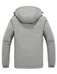 Men's Light Grey Windproof Ski Jacket - Large