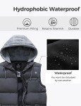 Men's Thick Insulated Puffer Vest - Dark Gray