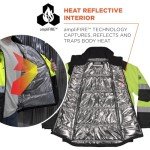 Lime Hi-Vis Jacket with Heat Reflective Liner