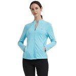 Sky Blue Long Sleeve Activewear Jacket for Women