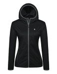 Women's Lightweight Windproof Hooded Jacket - Black L