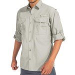 Men's Long Sleeve Safari Shirt - UV Protection