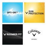 Callaway Men's Black Ottoman Polo Shirt - X-Large