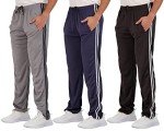 Men's Mesh Athletic Sweatpants with Pockets - 3 Pack