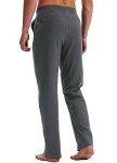 Men's Deep Gray Cotton Yoga Sweatpants with Pockets