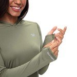 Vortex Women's Sun-Protective Performance Hoodie - Lichen