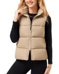 Women's Water-Resistant Puffer Vest with Pockets